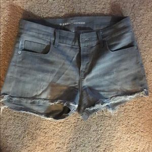 Grey jean shorts